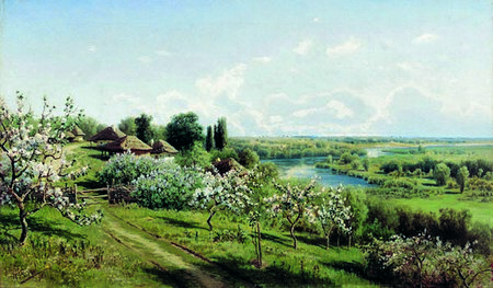 11.Н.Сергиев. Яблони в цвету в Малороссии